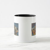 カンザス州ウィチタ – 大きな文字のシーン マグカップ (中央)