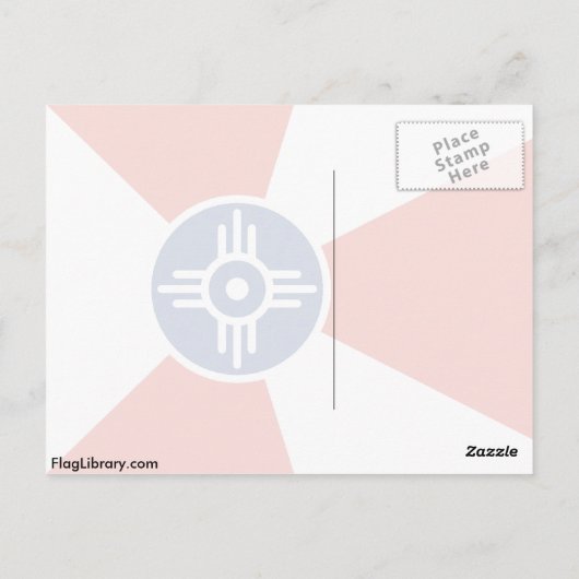 カンザス州ウィチタ、統一された州 ポストカード (裏面)