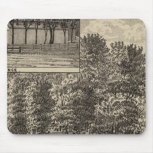 カンザス州エドガートン、DBウィリアムズの邸宅 マウスパッド (正面)