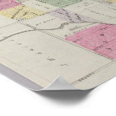 カンザス州オサゲの地図 ポスター (角)