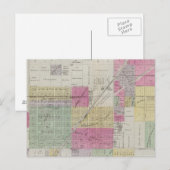 カンザス州オサゲの地図 ポストカード (正面/裏面)