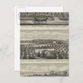 カンザス州オナガ,レジデンスとファームズ ポストカード (正面/裏面)