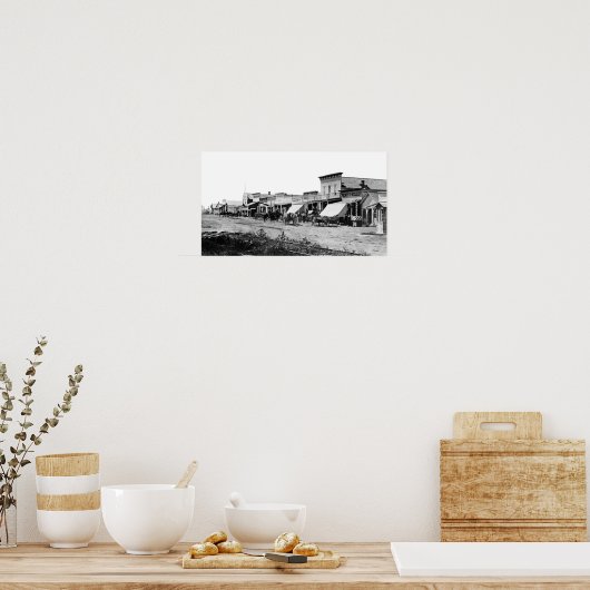 カンザス州オールドウエストダッジシティ ポスター (キッチン)