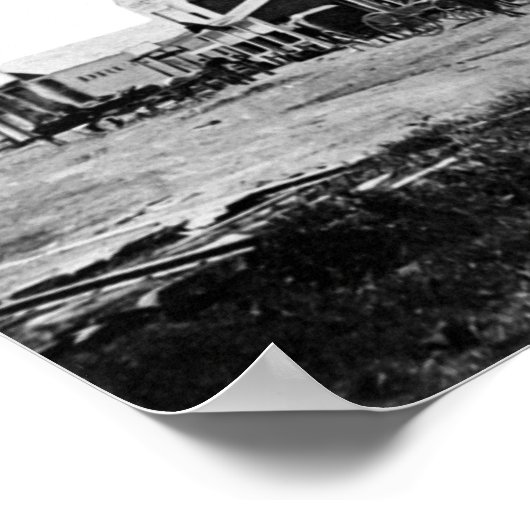 カンザス州オールドウエストダッジシティ ポスター (角)