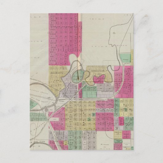 カンザス州カウリー郡ウィンフィールド ポストカード (正面)