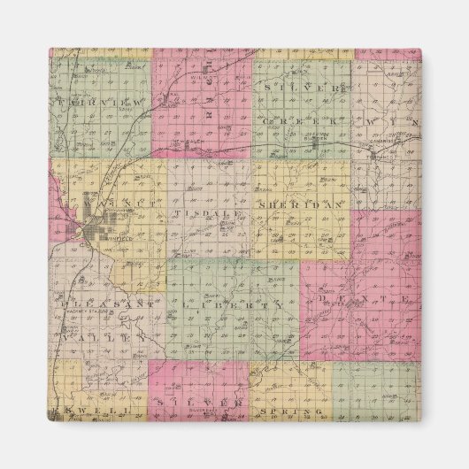 カンザス州カウリー郡 マグネット (正面)