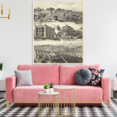 カンザス州カンザス市の見解 キャンバスプリント (インサイチュ (リビング))