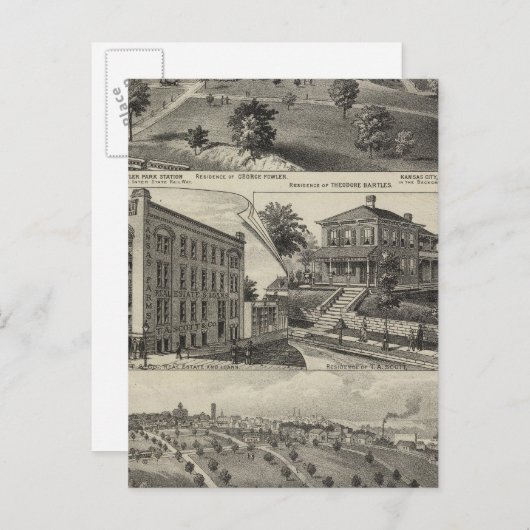 カンザス州カンザス市の見解 ポストカード (正面/裏面)