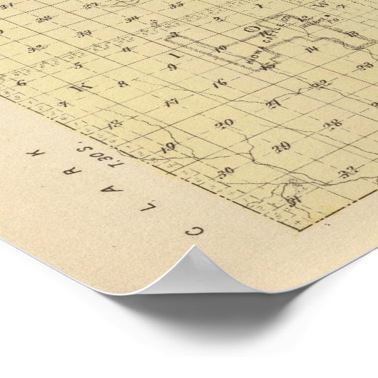 カンザス州キオワ郡 ポスター (角)