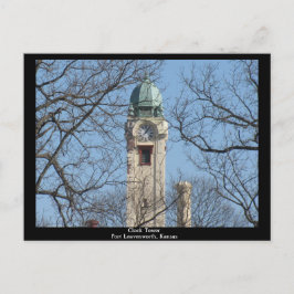 カンザス州クロックタワーフォートレブンワース ポストカード