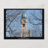 カンザス州クロックタワーフォートレブンワース ポストカード (正面)