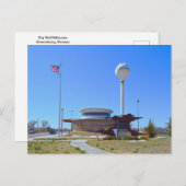 カンザス州グリーンズバーグのビッグウェルミュージアム ポストカード (正面/裏面)