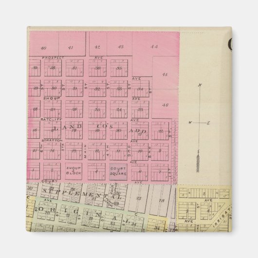 カンザス州グレイ郡シマロン マグネット (正面)