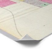 カンザス州サリナ市のプラット ポスター (角)