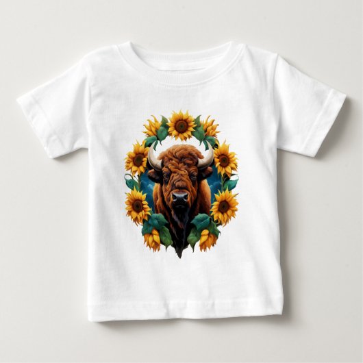 カンザス州サンフラワーステート 4 ベビーTシャツ (正面)