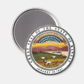 カンザス州シール マグネット (正面/裏面)