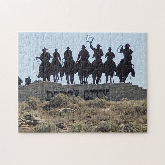 カンザス州ダッジシティ – ワイルドウエストタウン ジグソーパズル (横)