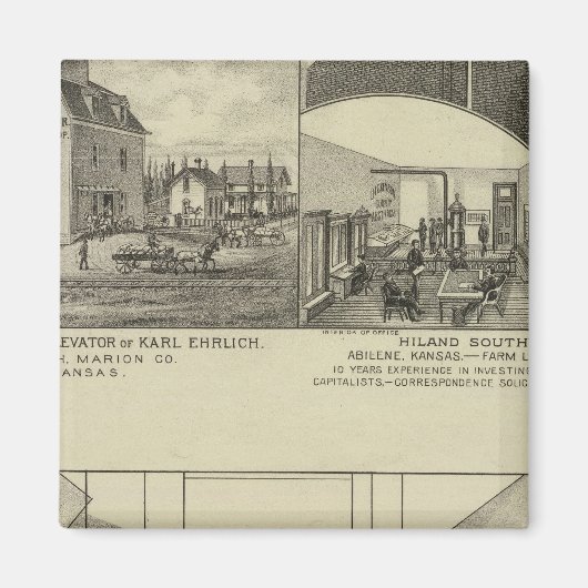 カンザス州デイライトストア マグネット (正面)