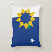 カンザス州トペカ国旗 アクセントクッション (正面(垂直))