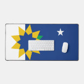 カンザス州トペカ国旗 デスクマット (キーボード&マウス)