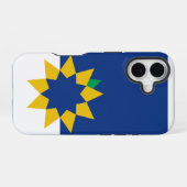 カンザス州トペカ国旗 iPhone 16ケース (裏面横)