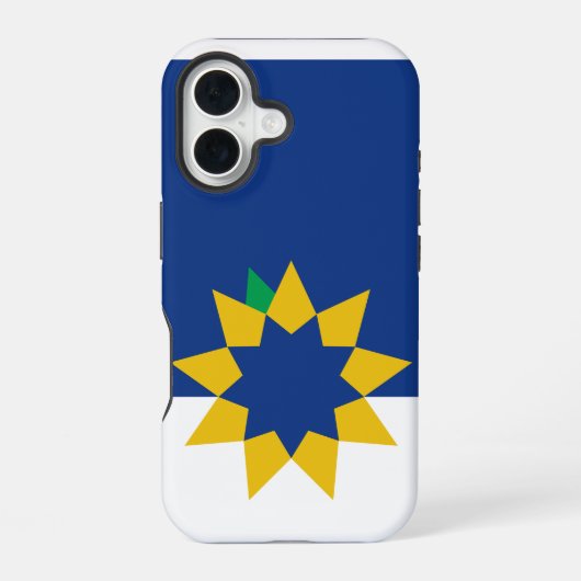 カンザス州トペカ国旗 iPhone 16ケース (裏面)