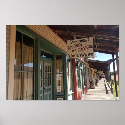 カンザス州ドッジシティのフロント通り、ブートヒル ポスター (正面)