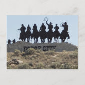 カンザス州ドッジシティ - ワイルドウェストの町 ポストカード (正面)