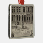 カンザス州ナショナル·バンク·オブ·ダウンズ メタルオーナメント (右)