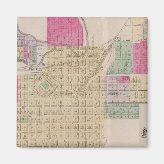 カンザス州バーボン郡フォートスコット マグネット (正面)