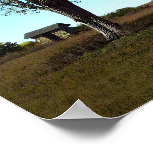 カンザス州ビチェワンルームスクールハウス ポスター (角)