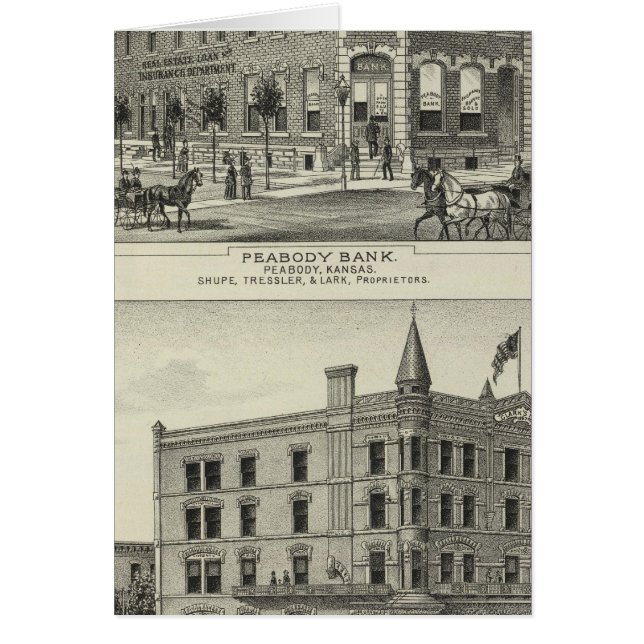 カンザス州ピーボディ·バンク (正面)