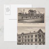 カンザス州ファースト・ナショナル・バンク ポストカード (正面/裏面)