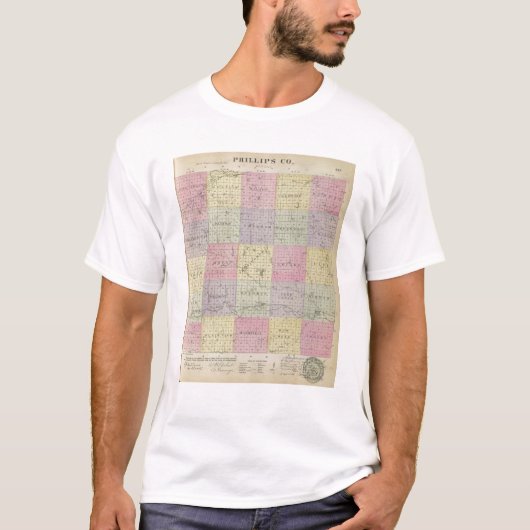 カンザス州フィリップス郡 Tシャツ (正面)