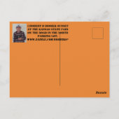 カンザス州フェアサンセットポストカード ポストカード (裏面)