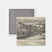 カンザス州フェアビューファームとサニタリウム マグネット (正面/裏面)