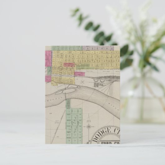 カンザス州フォード郡ダッジシティ ポストカード (スタンド正面)