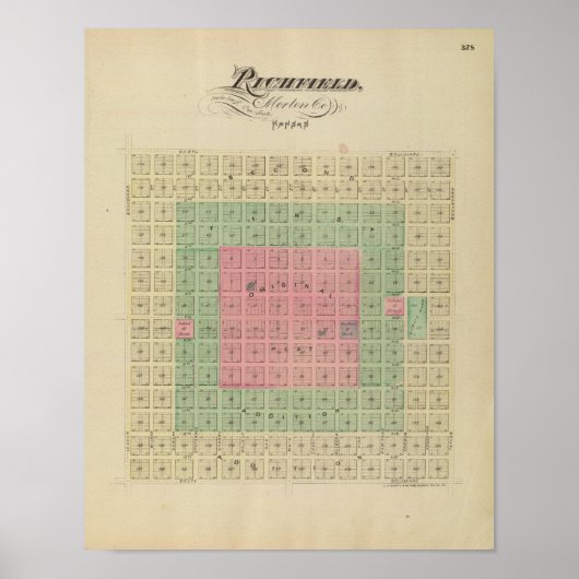 カンザス州モートン郡リッチフィールド ポスター (正面)