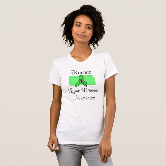 カンザス州ライム病啓発Tシャツ Tシャツ (正面フル)