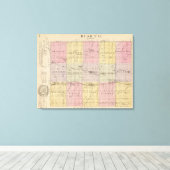 カンザス州ラッシュ郡 キャンバスプリント (インサイチュ (ウッドフロア))