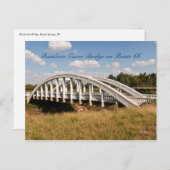 カンザス州ルート66のレインボーカーブブリッジ ポストカード (正面/裏面)