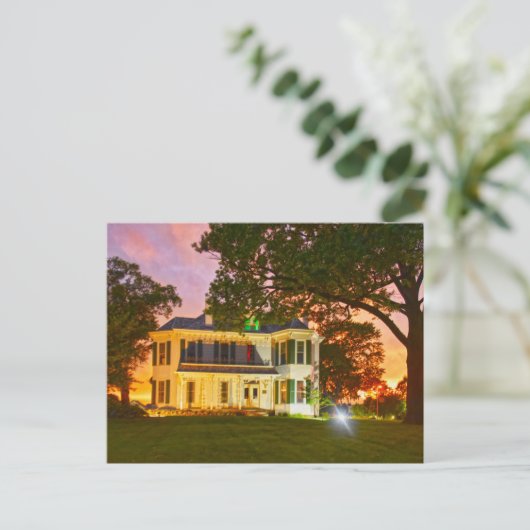 カンザス州レネクサのラクマン・トンプソン・エステート・ファームハウス ポストカード (スタンド正面)