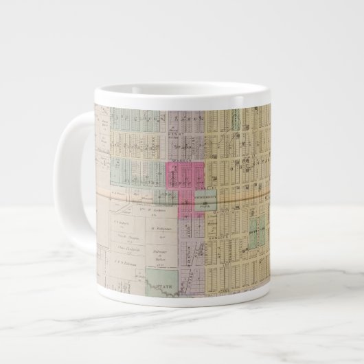 カンザス州ローレンス ジャンボコーヒーマグカップ (正面左)