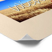 カンザス州写真の挿入物と町名 ポスター (角)