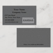 カンザス州名刺の石の外観 名刺 (正面/裏面)
