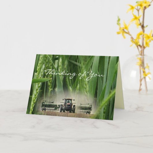 カンザス州小麦2862 3-2 -カスタマイズ任意の大事な行事 カード (黄色い花)