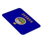 カンザス州旗を持つ愛国的な柔軟な磁石 マグネット (右側)