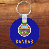 カンザス州旗キーチェーン キーホルダー (正面)