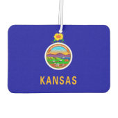 カンザス州旗デザイン カーエアーフレッシュナー (裏面)