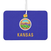 カンザス州旗デザイン カーエアーフレッシュナー (正面)